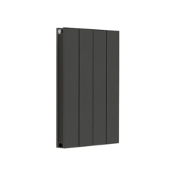 Towelrads Ascot Anthracite Aluminium Single Designer Radiator 600x407mm - 510099