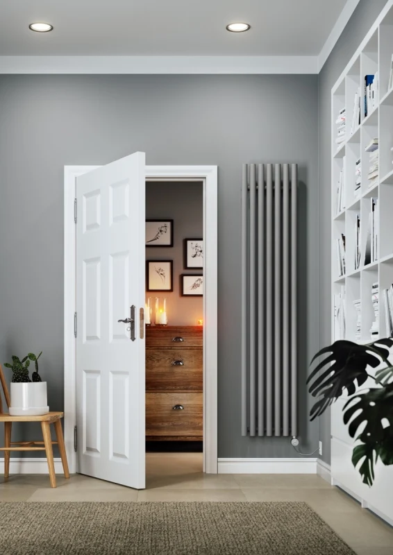 Terma Rolo Room E Electric Vertical 1800mm X 370mm Designer Radiator Salt N Pepper - WLROR180037SSPPESMOBP01 - Image 7