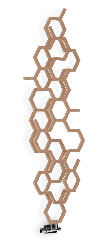 Terma Hex Designer Radiator 1700x573mm Bright Copper - WGH2X170057KBCOZX - Image 2