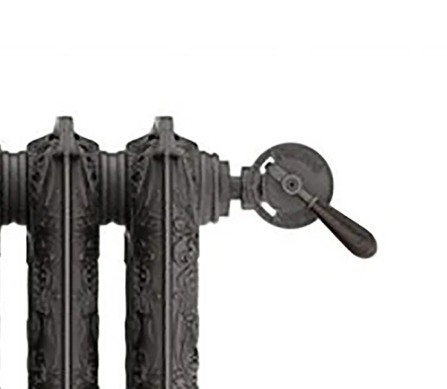 Terma Artistic Regulating TRV Set With Handle For Cast Iron Radiators Anthracite - TGERANT01 - Image 3