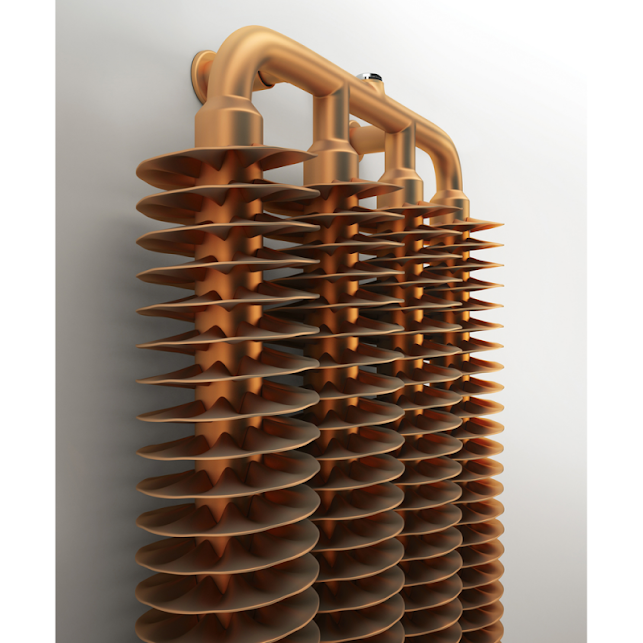 Terma Ribbon V Designer Radiator 1720x390mm Bright Copper - WGQ16172039KBCOZX - Image 4