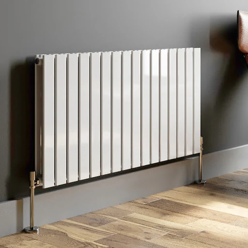 DuraTherm Horizontal Double Flat Panel Designer Radiator - 600 X 1216mm White - Image 3