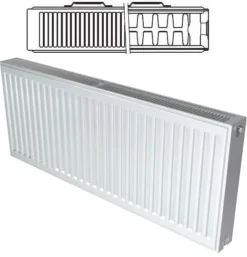 Stelrad Compact K2 Radiator 450mm X 800mm Double Panel Double Convector - 143720
