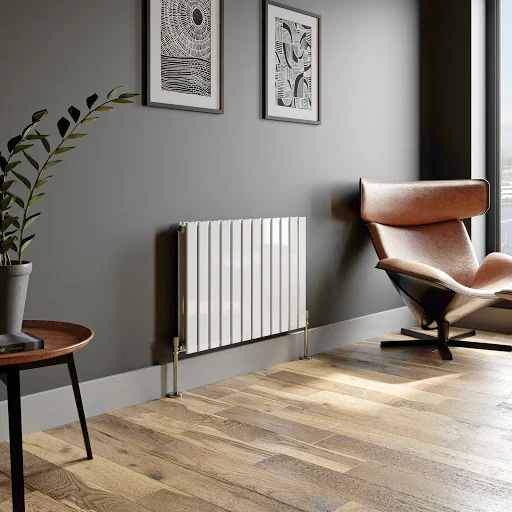 DuraTherm Horizontal Double Flat Panel Designer Radiator - 600 X 912mm White