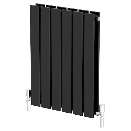 DuraTherm Horizontal Double Flat Panel Designer Radiator - 600 X 456mm Black - Image 3