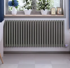 Terma Triga E Electric Horizontal 560mm X 1280mm Designer Radiator Metallic Stone - WLTRG056128-SMSTE7TS1D