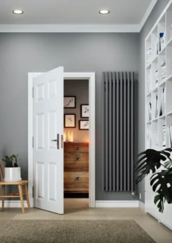 Terma Rolo Room E Electric Vertical 1800mm X 480mm Designer Radiator Modern Grey - WLROR180048SDGRESMOBP01