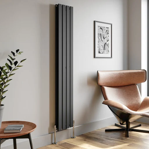 DuraTherm Vertical Double Flat Panel Designer Radiator - 1800 X 304mm Anthracite - Image 3