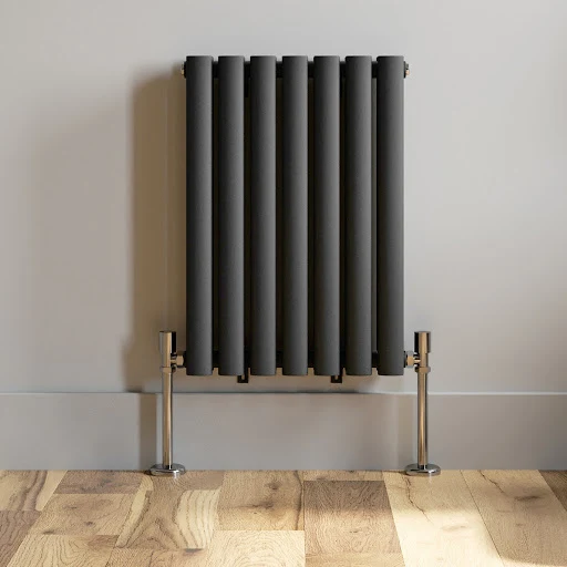DuraTherm Horizontal Oval Tube Double Panel Designer Radiator - 600 X 420mm Anthracite - Image 4