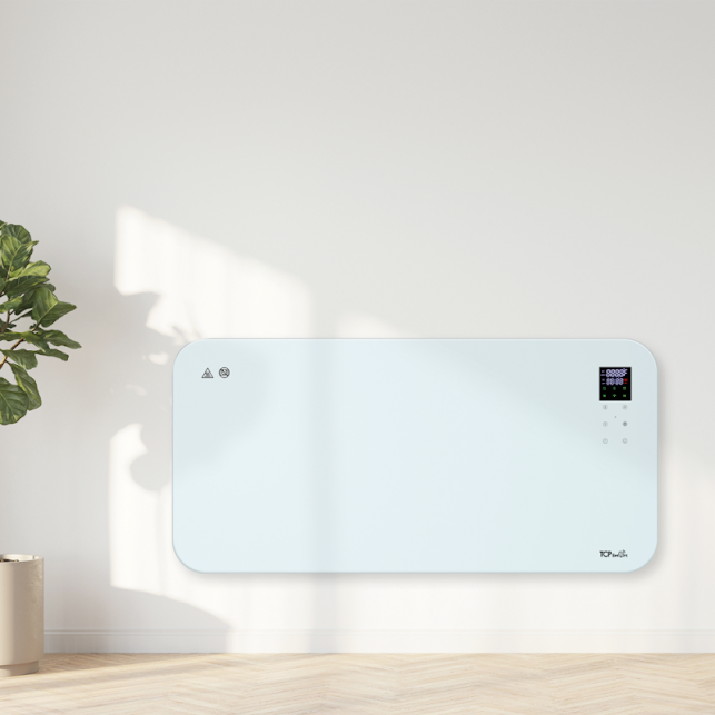 TCP Smart 1500W Glass Electric Panel Heater White - SMARADGWH1500UK