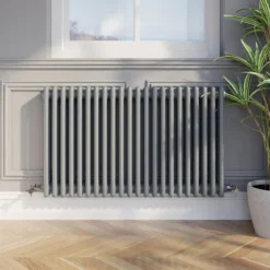 Park Lane Traditional Colosseum Triple Bar Column Radiator Anthracite 600 X 1010mm