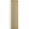 Terma Rolo Room E Electric Vertical 1800mm X 480mm Designer Radiator Brass - WLROR180048SBRAESMOBPX3