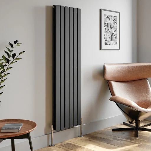 DuraTherm Vertical Double Flat Panel Designer Radiator - 1600 X 456mm Anthracite - Image 3