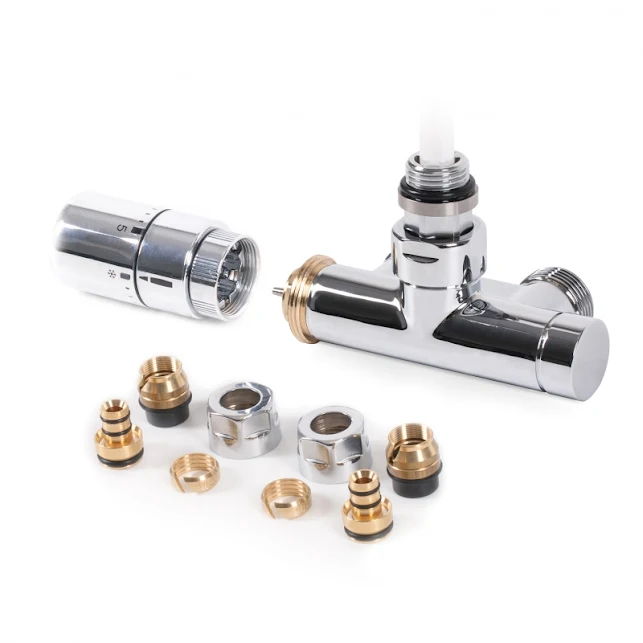 Terma Integrated Right Sided Angled Thermostatic Valve With Immersion Tube Set For Dual Fuel Chrome - WRZT5G6CR - Image 3