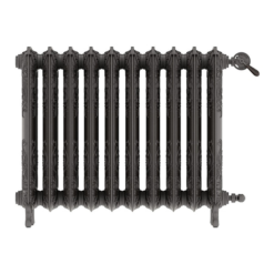 Terma Oxford Freestanding Cast Iron Radiator 710x852mm Raw Metal - WGOXF071085