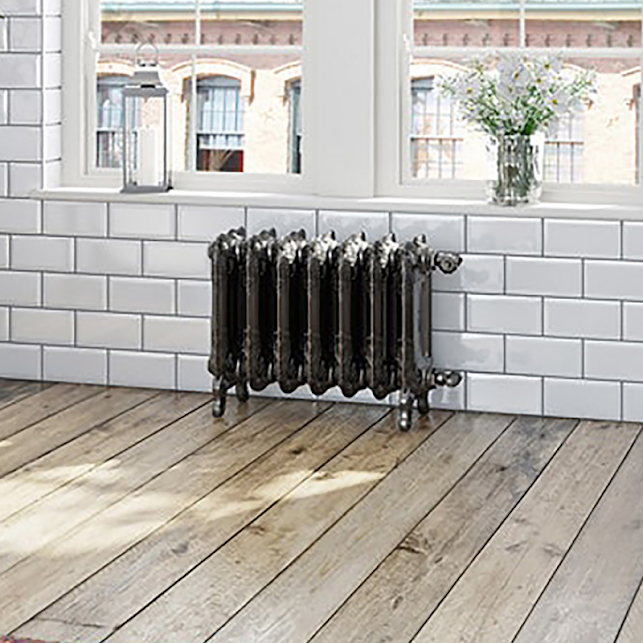 Terma Oxford Freestanding Cast Iron Radiator 470x606mm Raw Metal - WGOXF047060 - Image 4