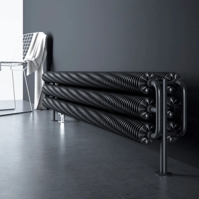 Terma Ribbon HSD Designer Radiator 290x1540mm Metallic Black - WGQ17029154KMBCYL