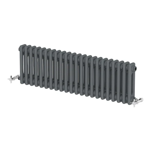 Park Lane Traditional Colosseum Double Bar Column Radiator Anthracite 300 X 1010mm - Image 3