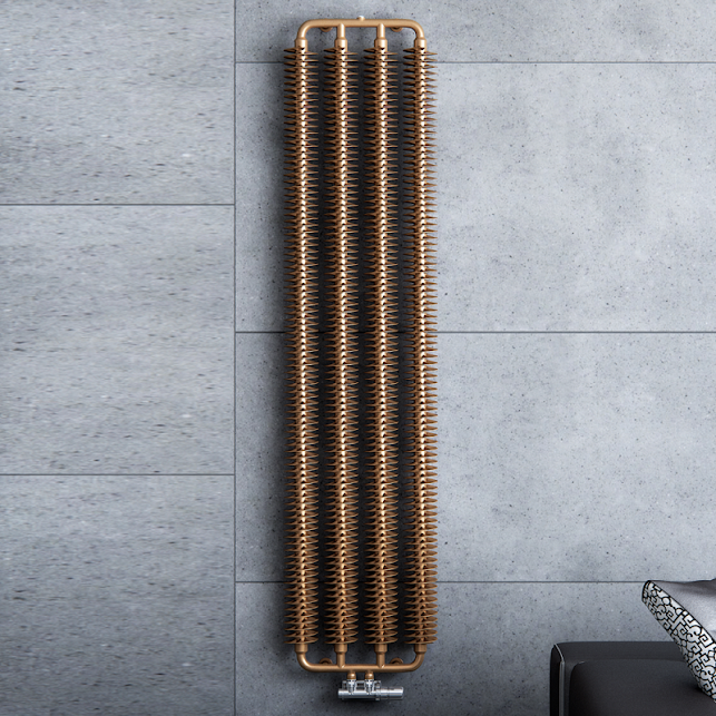 Terma Ribbon V Designer Radiator 1720x390mm Bright Copper - WGQ16172039KBCOZX - Image 5