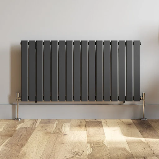 DuraTherm Horizontal Single Flat Panel Designer Radiator - 600 X 1212mm Anthracite - Image 4