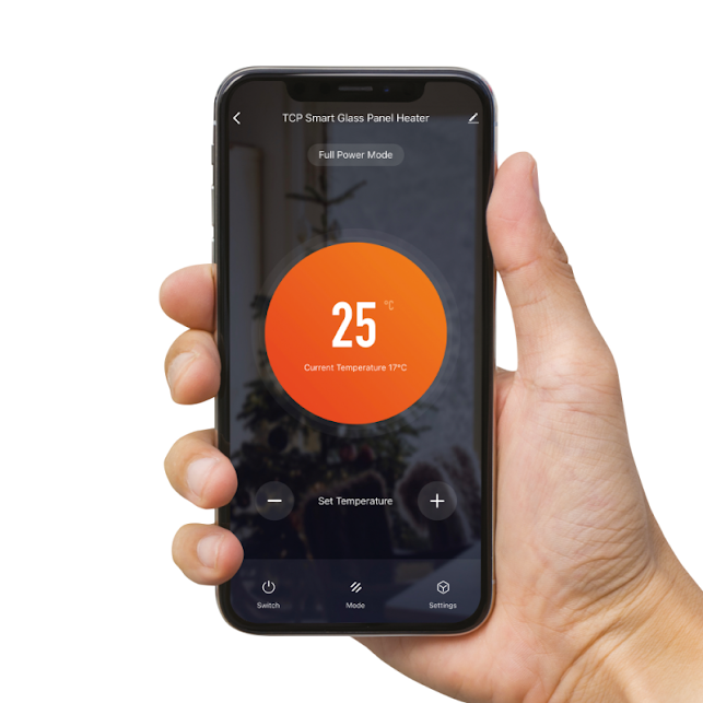 TCP Smart 1500W Glass Electric Panel Heater White - SMARADGWH1500UK - Image 6