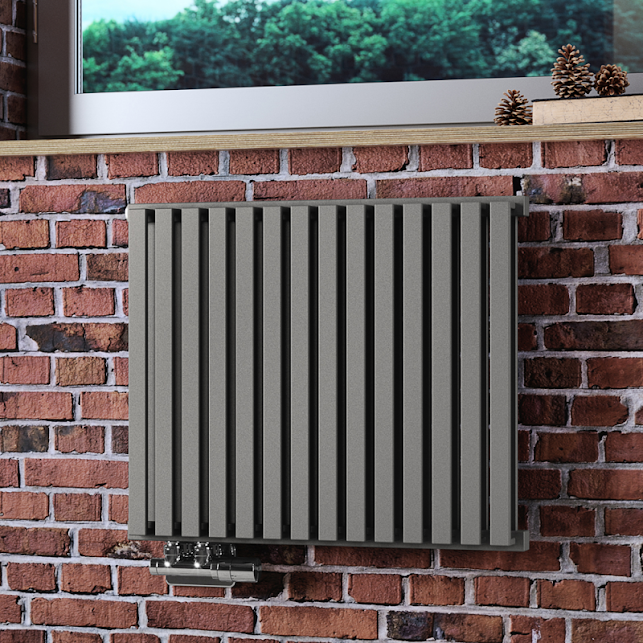 Terma Nemo Designer Radiator 530x645mm Metallic Stone - WGNEM053064KMSTYL - Image 4