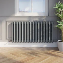 Park Lane Traditional Colosseum Triple Bar Column Radiator Anthracite 600 X 1190mm