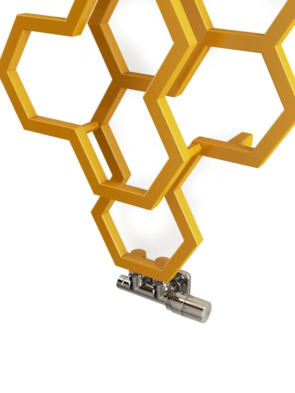 Terma Hex Designer Radiator 1200x486mm Mustard - WGH2X122048K104ZX - Image 4