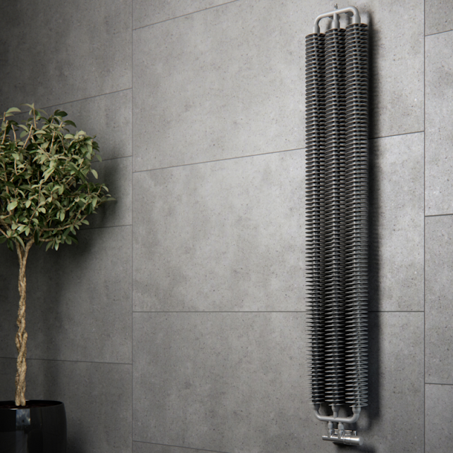 Terma Ribbon V Designer Radiator 1720x290mm Metallic Grey - WGVRV172029KMGRZX - Image 5