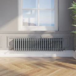 Park Lane Traditional Colosseum Triple Bar Column Radiator Anthracite 300 X 1190mm