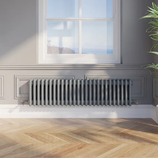 Park Lane Traditional Colosseum Triple Bar Column Radiator Anthracite 300 X 1190mm
