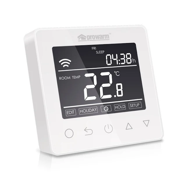 ProWarm ProTouch-E Wifi Underfloor Heating Thermostat - White - PROTOUCHWIFIWHITE