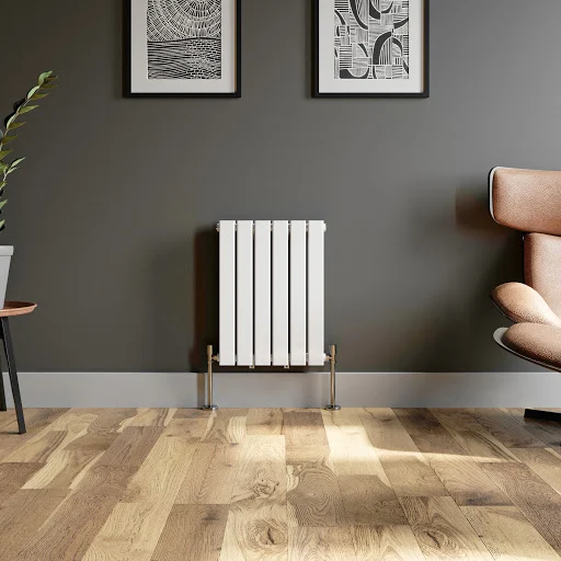 DuraTherm Horizontal Double Flat Panel Designer Radiator - 600 X 456mm White - Image 2