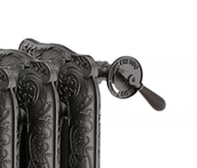 Terma Artistic Regulating TRV Set With Handle For Cast Iron Radiators Anthracite - TGERANT01 - Image 2