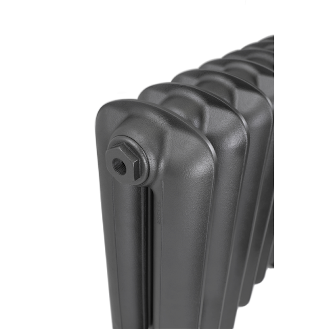 Terma Plain 2 Cast Iron Radiator 620x852mm Raw Metal - WGPLF062085 - Image 3