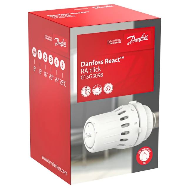 Danfoss React RA Click Built In Thermostatic Sensor - Image 4