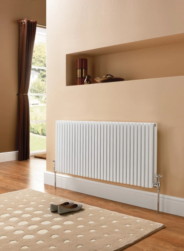 Ultraheat Klon 420mm X 611mm Horizontal Tubular Radiator Traffic White - KD416W - Image 2