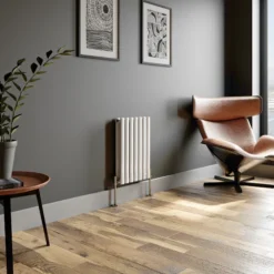 DuraTherm Horizontal Oval Tube Double Panel Designer Radiator - 600 X 420mm White