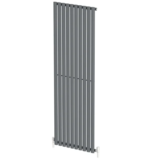 DuraTherm Vertical Oval Tube Single Panel Designer Radiator - 1800 X 600mm Anthracite - Image 6