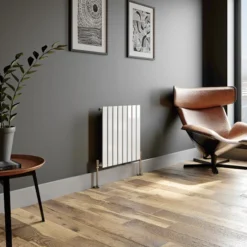 DuraTherm Horizontal Single Flat Panel Designer Radiator - 600 X 604mm White