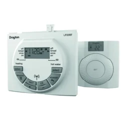 Drayton LP20RF Dual Channel Programmer & Digistat+RF Wireless Room Thermostat - RF562DR