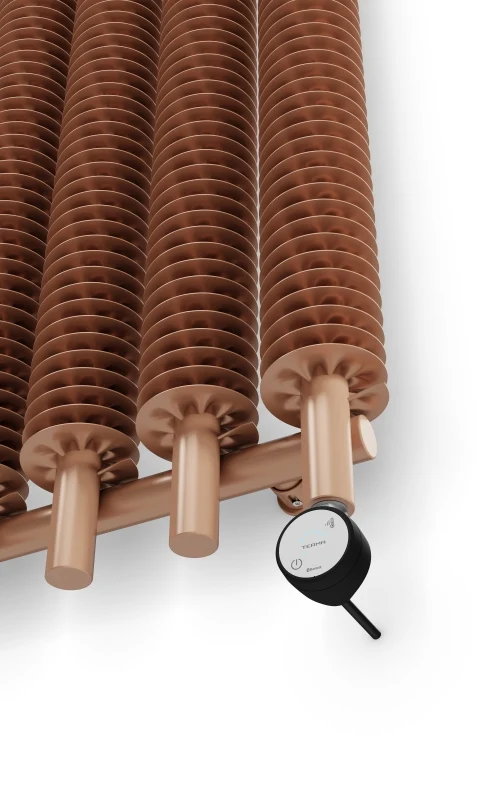 Terma Ribbon V E Electric Vertical 1800mm X 490mm Designer Electric Radiator Bright Copper - WLRVE180049SBCOE8MOBP01 - Image 5