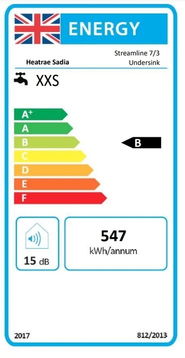 Heatrae Sadia Streamline Under Sink 7L 3kW Water Heater Only - 95010282 - Image 2