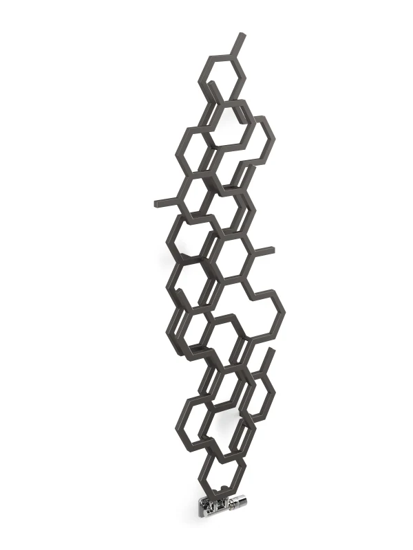 Terma Hex Designer Radiator 1700x573mm Sparkling Grey - WGH2X170057KRGYZX - Image 2