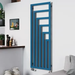 Terma Angus Designer Radiator 1460x520mm Azure Blue - WGANG146052-K509SX
