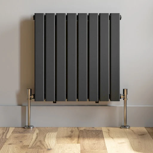 DuraTherm Horizontal Double Flat Panel Designer Radiator - 600 X 608mm Anthracite - Image 4