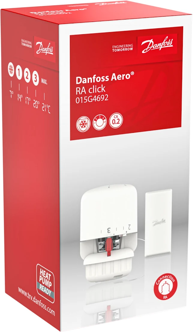 Danfoss Aero RA Click Remote Thermostatic Sensor - 21 Degrees - Image 3