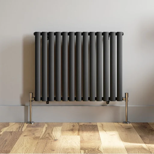 DuraTherm Horizontal Oval Tube Single Panel Designer Radiator -600 X 780mm Anthracite - Image 4