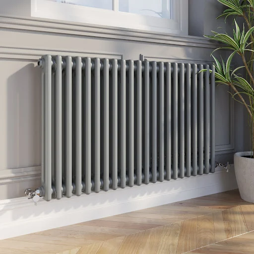 Park Lane Traditional Colosseum Double Bar Column Radiator Anthracite 600 X 1010mm - Image 2