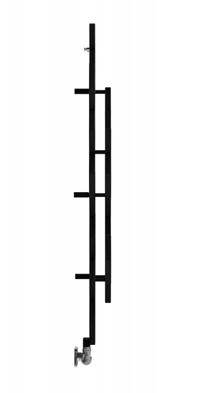 Terma Hex Designer Radiator 1200x486mm Matt Black - WGH2X122048KS95ZX - Image 4